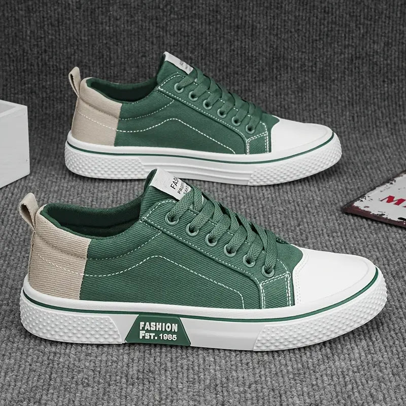 Męskie buty casual sznurowane – amortyzująca podeszwa, niski profil – zdjęcie 7