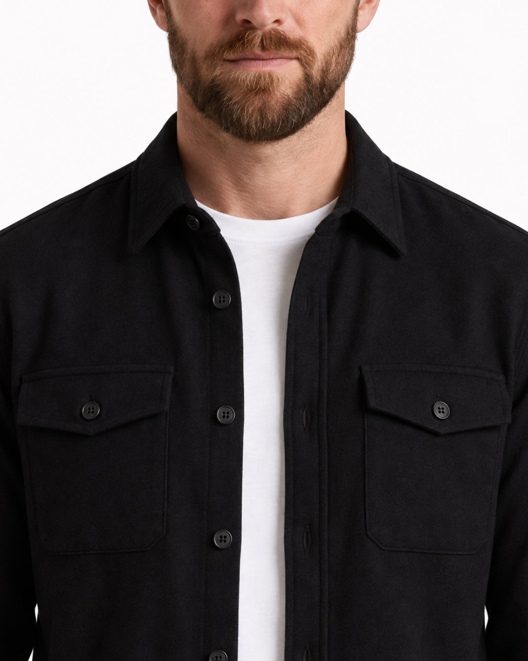 Męska koszula wierzchnia overshirt – prosty krój na wiosnę i jesień – zdjęcie 1