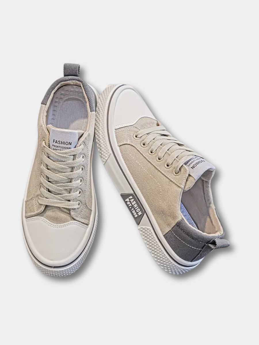 Męskie buty casual sznurowane – amortyzująca podeszwa, niski profil – zdjęcie 1