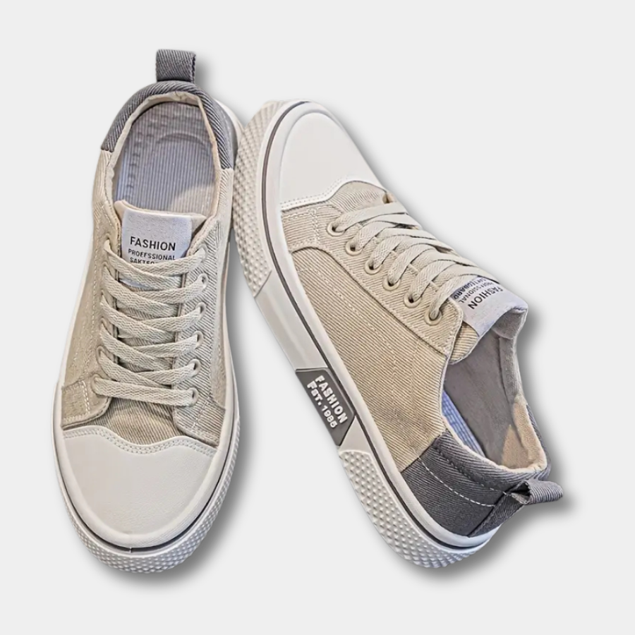 Męskie buty casual sznurowane – amortyzująca podeszwa, niski profil – zdjęcie 1
