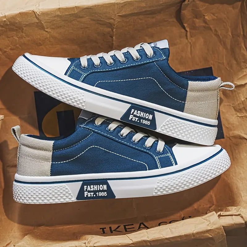 Męskie buty casual sznurowane – amortyzująca podeszwa, niski profil – zdjęcie 4