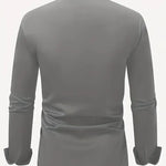 Męska koszula slim fit z długim rękawem – przewiewna, niegnąca się – zdjęcie 8