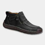 Męskie buty ergonomiczne – zamek z boku, ponadczasowy wzór – zdjęcie 1