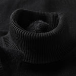 Męski sweter z golfem – klasyczny, dopasowany krój – zdjęcie 9