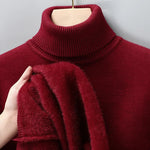 Męski sweter z golfem – klasyczny, dopasowany krój – zdjęcie 12