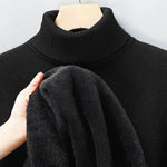 Męski sweter z golfem – klasyczny, dopasowany krój – zdjęcie 8