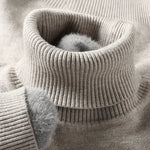 Męski sweter z golfem – klasyczny, dopasowany krój – zdjęcie 6
