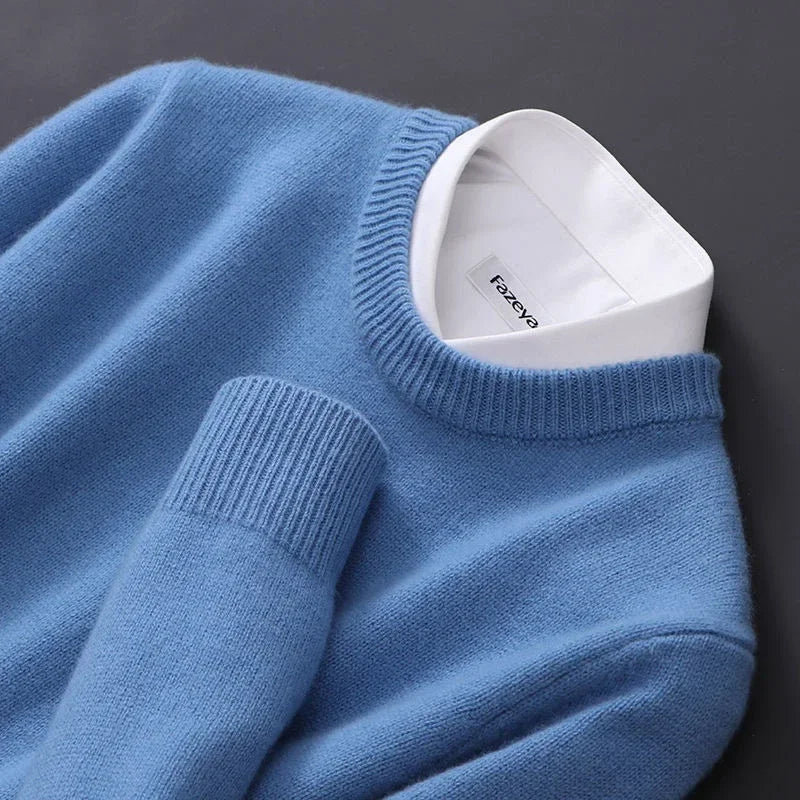 Męski sweter z kaszmiru – klasyczny krój, miękki i ciepły – zdjęcie 6