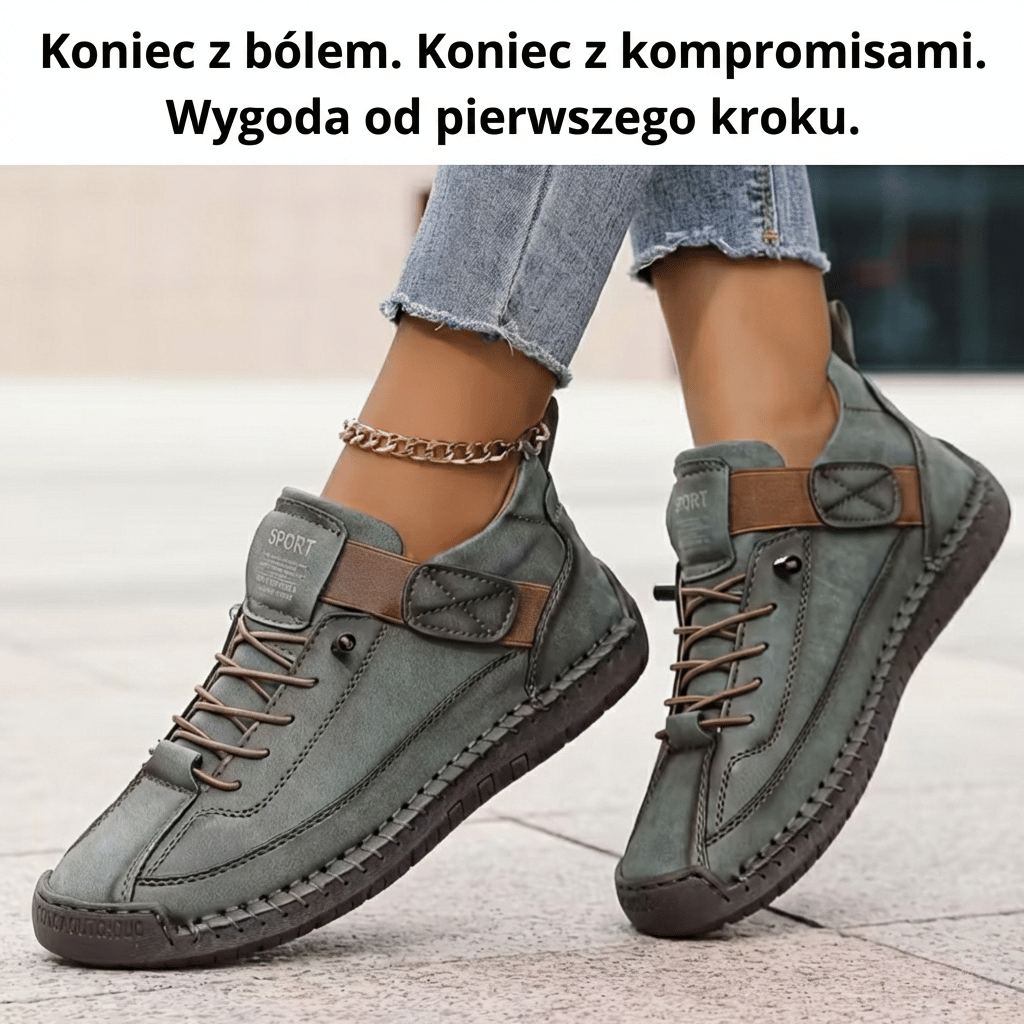 Damskie buty codzienne o szerokim kroju – miękka podeszwa – zdjęcie 4