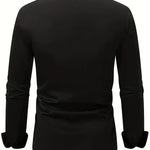 Męska koszula slim fit z długim rękawem – przewiewna, niegnąca się – zdjęcie 11