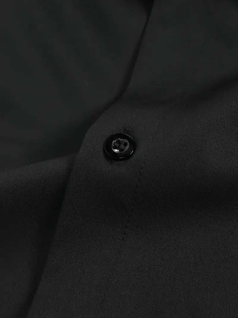 Męska koszula slim fit z długim rękawem – przewiewna, niegnąca się – zdjęcie 13
