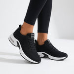 Damskie buty sportowe – lekkie z amortyzującą podeszwą – Czarny