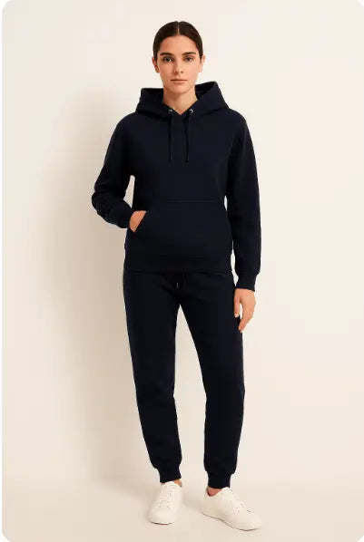 Męski komplet dresowy – bluza z kapturem i spodnie joggery – zdjęcie 11