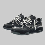 Męskie sneakersy chunky – masywna podeszwa z wyraźnym bieżnikiem – Czarny
